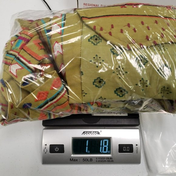 Chicos Womens Colorful Bohemian Embroidery Studded Blazer Jacket Size M Metallic - Picture 6 of 7